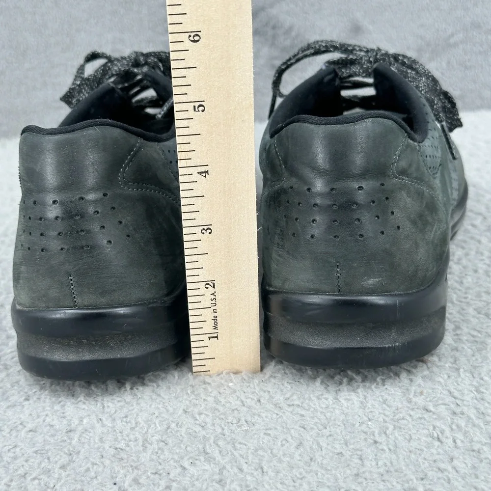 SAS Walk Easy Womens 11M Dark Gray Walking Shoes Nubuck Leather Comfort‎ USA